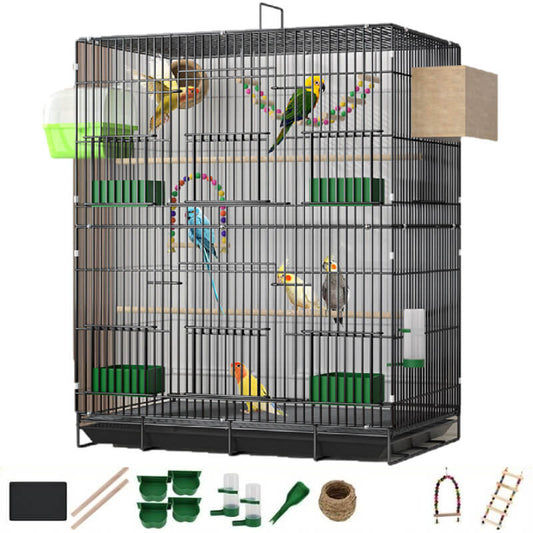 Cage A Oiseaux Pas Cher au sol + accessoires