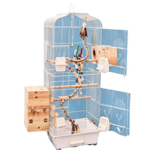 Grande Cage Pour Oiseaux blanche